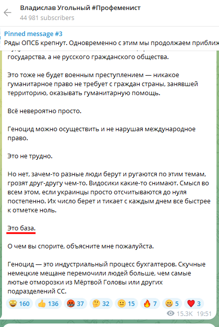 Russian Fascism | Російський Фашизм | Российский Фашизм|Владіслав Уґольний закликає до геноциду українців (березень 2023)